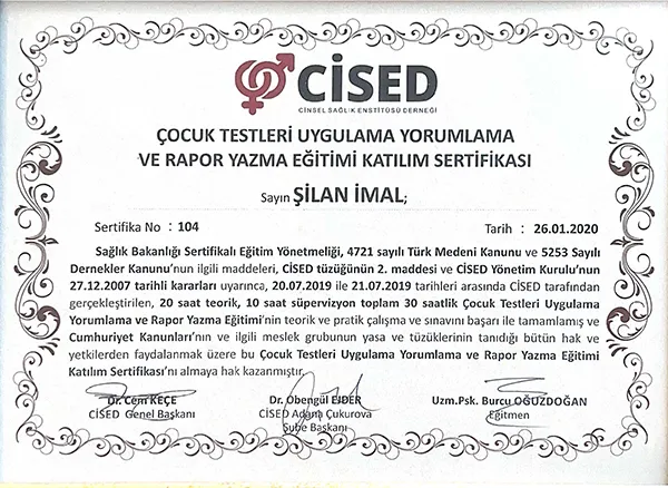 CİSED Sertifikası